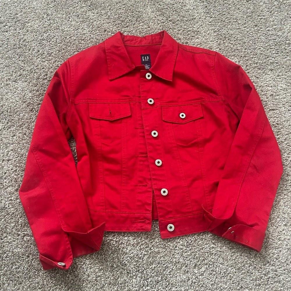 GAP Vibrant Red Cotton Jacket